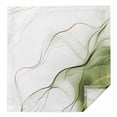 thumbnail image 1 of Cloth Napkins 1 Piece - 20x20 Inches, Marble Sage Green Washable Reusable Table Napkins, Gold White Modern Gradient Ocean Wavy Soft & Absortbent Dining Napkin for Party Wedding Hotel Restaurant, 1 of 8