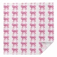 thumbnail image 1 of Cloth Napkins 1 Piece - 20x20 Inches, Pink Bow Ribbon Washable Reusable Table Napkins, Bowknot Bow Tie Aesthetics Minimalist Soft & Absortbent Dining Napkin for Party Wedding Hotel Restaurant, 1 of 8