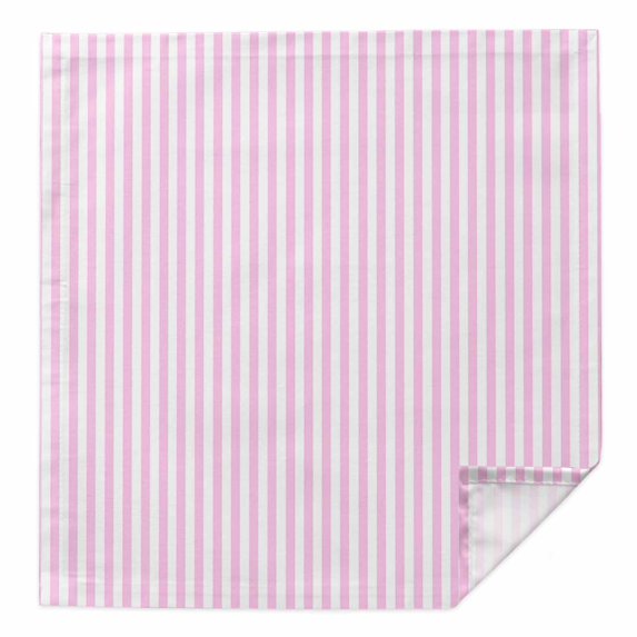 Cloth Napkins 1 Piece - 20x20 Inches, Pink White Stripe Washable Reusable Table Napkins, Modern Minimalist Geometric Striped Soft & Absortbent Dining Napkin for Party Wedding Hotel Restaurant