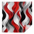 thumbnail image 1 of Cloth Napkins 1 Piece - 20x20 Inches, Red Black Grey Washable Reusable Table Napkins, Moire Modern Artwork Abstract Soft & Absortbent Dining Napkin for Party Wedding Hotel Restaurant, 1 of 8