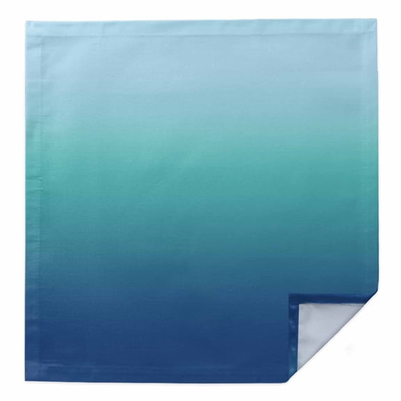 Cloth Napkins 1 Piece - 20x20 Inches, Teal Blue Ombre Washable Reusable Table Napkins, Modern Abstract Art Gradient Aesthetics Soft & Absortbent Dining Napkin for Party Wedding Hotel Restaurant