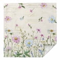 thumbnail image 1 of Cloth Napkins 1 Piece - 20x20 Inches, Vintage Flower Washable Reusable Table Napkins, Botanical Wildflower Plant Country Daisy Soft & Absortbent Dining Napkin for Party Wedding Hotel Restaurant, 1 of 8