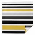 thumbnail image 1 of Cloth Napkins 1 Piece - 20x20 Inches, Yellow Black Stripe Washable Reusable Table Napkins, Modern Abstract Art Coarse Striped Soft & Absortbent Dining Napkin for Party Wedding Hotel Restaurant, 1 of 8