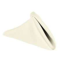 Cloth Napkins - 17 x 17 Inch Solid Washable Polyester Dinner Napkins - Set of 12 Napkins with Hemmed Edges - Great for Weddings, Parties, Holiday Dinner & More