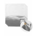 thumbnail image 1 of Cloth Napkins Abstract Minimalist Gray Ombre Washable Soft Kitchen Dinner Napkin Set of 4,Modern Geometric Wave Stripe Reusable Cocktail Napkins for Wedding Holiday Party Event,20x20In, 1 of 7