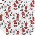 thumbnail image 1 of Cloth Napkins Christmas Gnomes Soft Comfortable Napkins 4 Pack for Family Dinners Weddings Cocktail Kitchen Banquet Decorative Washcloths, 1 of 6