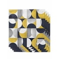 thumbnail image 1 of Cloth Napkins Medieval Nordic Geometric Art Washable Soft Kitchen Dinner Napkin Set of 4, 1 of 9