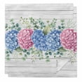 thumbnail image 1 of Cloth Napkins Set of 2 - 20x20 Inches, Blue Pink Hydrangea Washable Reusable Table Napkins, Eucalyptus Leaves Wooden Summer Botanical Soft Absortbent Dining Napkin for Party Wedding Hotel Restaurant, 1 of 8