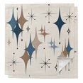 thumbnail image 1 of Cloth Napkins Set of 2 - 20x20 Inches, Brown Green Diamond Washable Reusable Table Napkins, Modern Geometric Middle Century Beige Soft & Absortbent Dining Napkin for Party Wedding Hotel Restaurant, 1 of 8