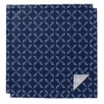 thumbnail image 1 of Cloth Napkins Set of 2 - 20x20 Inches, Navy Blue Washable Reusable Table Napkins, Geometric Leaf Diamond Plaid Abstract Check Soft & Absortbent Dining Napkin for Party Wedding Hotel Restaurant, 1 of 8