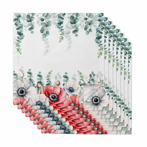 Cloth Napkins Set of 2 - 20x20 Inches, Pink Purple Floral Washable ...