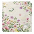 thumbnail image 1 of Cloth Napkins Set of 2 - 20x20 Inches, Pink Purple Flower Washable Reusable Table Napkins, Spring Vintage Country Floral Leaf Plant Soft & Absortbent Dining Napkin for Party Wedding Hotel Restaurant, 1 of 8