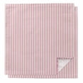 thumbnail image 1 of Cloth Napkins Set of 2 - 20x20 Inches, Pink Striped Washable Reusable Table Napkins, Modern Simple Farmhouse Beige Vintage Soft & Absortbent Dining Napkin for Party Wedding Hotel Restaurant, 1 of 8