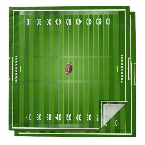 Cloth Napkins Set of 2 - 20x20 Inches, Rugby Sport Washable Reusable Table Napkins, American Football Field Stadium Soft & Absortbent Dining Napkin for Party Wedding Hotel Restaurant