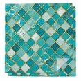 thumbnail image 1 of Cloth Napkins Set of 2 - 20x20 Inches, Turquoise Ombre Washable Reusable Table Napkins, Modern Abstract Art Geometric Rhombus Soft & Absortbent Dining Napkin for Party Wedding Hotel Restaurant, 1 of 8