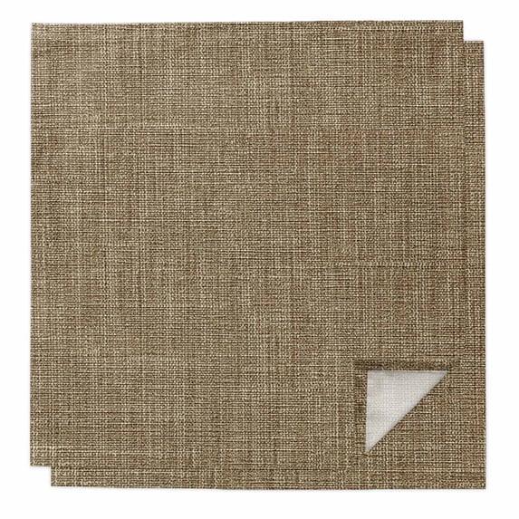 Cloth Napkins Set of 2 - 20x20 Inches, Vintage Brown Washable Reusable Table Napkins, Farmhouse Retro Dark Solid Color Linen Texture Soft & Absortbent Dining Napkin for Party Wedding Hotel Restaurant