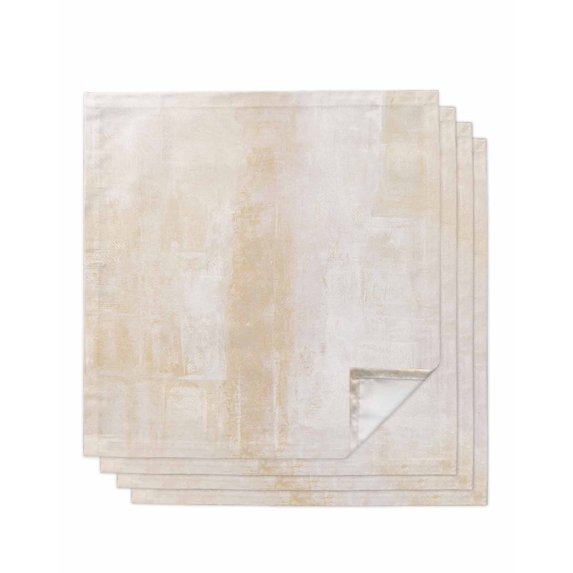 Cloth Napkins Set of 4 - 20x20 Inches, Beige Washable Reusable Table Napkins, Retro Oil Painting Modern Abstract Art Aesthetics Soft & Absortbent Dining Napkin for Party Wedding Hotel Restaurant
