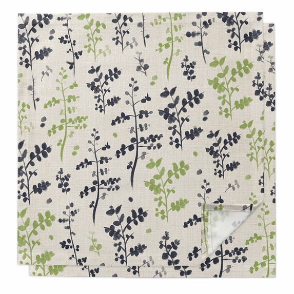 Cloth Napkins Set of 4 - 20x20 Inches, Blue Wildflowers Washable ...