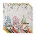 thumbnail image 1 of Cloth Napkins Set of 4 - 20x20 Inches, Gnomes Easter Washable Reusable Table Napkins, Eucalyptus Spring Floral Eggs Leaves Rustic Soft & Absortbent Dining Napkin for Party Wedding Hotel Restaurant, 1 of 8