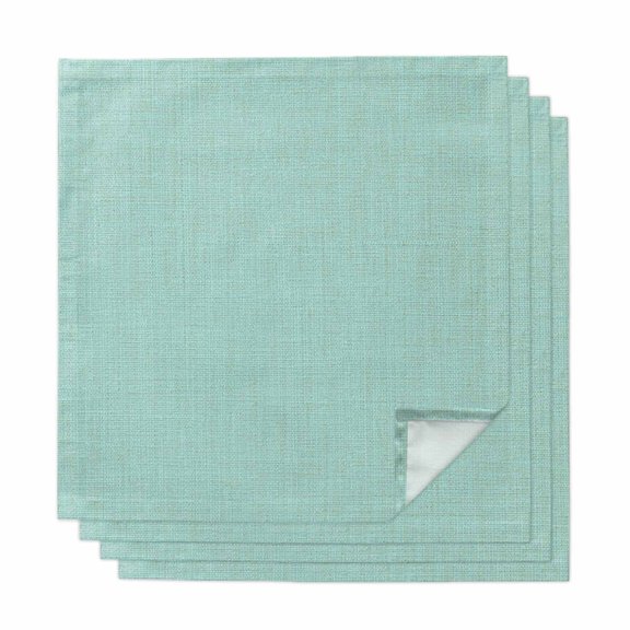 Cloth Napkins Set of 4 - 20x20 Inches, Linen Mint Green Washable Reusable Table Napkins, Modern Minimalist Pure Solid Color Soft & Absortbent Dining Napkin for Party Wedding Hotel Restaurant
