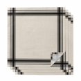 thumbnail image 1 of Cloth Napkins Set of 4 - 20x20 Inches, Modern Grid Washable Reusable Table Napkins, Boho Minimalist Vertical Stripes Beige Soft & Absortbent Dining Napkin for Party Wedding Hotel Restaurant, 1 of 9