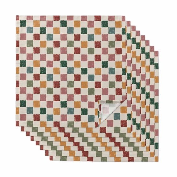 Cloth Napkins Set of 4 - 20x20 Inches, Navy Blue Flowers Washable ...