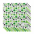 thumbnail image 1 of Cloth Napkins Set of 4 - 20x20 Inches, St Patricks Day Washable Reusable Table Napkins, Spring Country Green Black Shamrock Soft & Absortbent Dining Napkin for Party Wedding Hotel Restaurant, 1 of 8