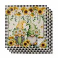 thumbnail image 1 of Cloth Napkins Set of 4 - 20x20 Inches, Sunflower Gnomes Washable Reusable Table Napkins, Spring Farmhouse Vintage Daisy Floral Leaf Soft & Absortbent Dining Napkin for Party Wedding Hotel Restaurant, 1 of 8