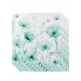 thumbnail image 1 of Cloth Napkins Set of 4 - 20x20 Inches, Teal Spring Floral Washable Reusable Table Napkins, Summer Botanical Watercolor Vintage Soft & Absortbent Dining Napkin for Party Wedding Hotel Restaurant, 1 of 8