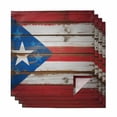 thumbnail image 1 of Cloth Napkins Set of 4 - 20x20 Inches, USA Flag Washable Reusable Table Napkins, Farmhouse Vintage Star Blue Red Wooden Grain Soft & Absortbent Dining Napkin for Party Wedding Hotel Restaurant, 1 of 8