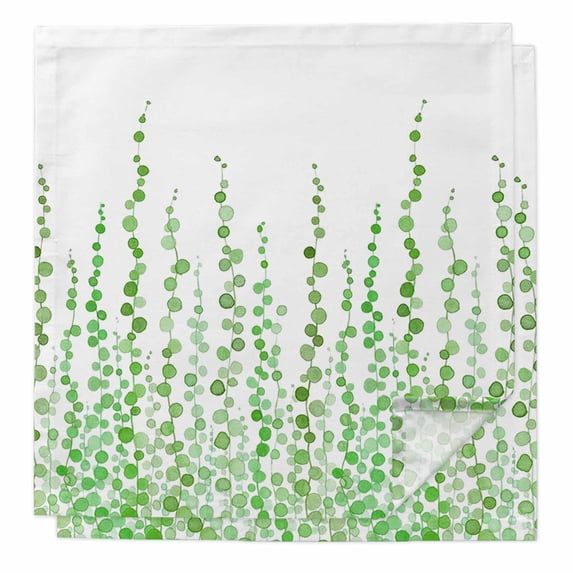 Cloth Napkins Set of 4 - 20x20 Inches, Vintage Easter Eggs Washable Reusable Table Napkins, Spring Botanical Leaves Soft & Absortbent Dining Napkin for Party Wedding Hotel Restaurant