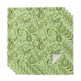 thumbnail image 1 of Cloth Napkins Set of 4 - 20x20 Inches, Vintage Green Washable Reusable Table Napkins, Retro Botanical Abstract Art Soft & Absortbent Dining Napkin for Party Wedding Hotel Restaurant, 1 of 8