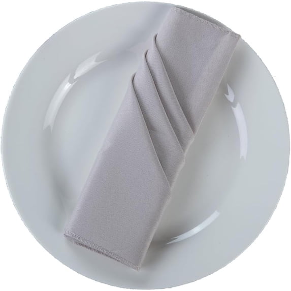 Cloth Napkins Set of 6 – 18x18 Inch Washable Fabric Dinner Napkins – Reusable Square Table Napkins with Hemmed Edges for Weddings, Parties, Restaurants, Hotels, Banquets