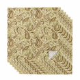thumbnail image 1 of Cloth Napkins Set of 6 - 20x20 Inches, Beige Brown Green Washable Reusable Table Napkins, Retro Botanical Abstract Art Soft & Absortbent Dining Napkin for Party Wedding Hotel Restaurant, 1 of 8