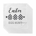 thumbnail image 1 of Cloth Napkins Set of 6 - 20x20 Inches, Black White Easter Washable Reusable Table Napkins, Modern Abstract Art Eggs Soft & Absortbent Dining Napkin for Party Wedding Hotel Restaurant, 1 of 8