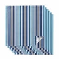 thumbnail image 1 of Cloth Napkins Set of 6 - 20x20 Inches, Blue Green Striped Washable Reusable Table Napkins, Colorful Abstract Vertical Lines Art Soft & Absortbent Dining Napkin for Party Wedding Hotel Restaurant, 1 of 9