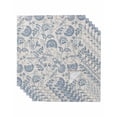 thumbnail image 1 of Cloth Napkins Set of 6 - 20x20 Inches, Blue Paisley Washable Reusable Table Napkins, Vintage Boho Flower Botanical Leaf Branch Soft & Absortbent Dining Napkin for Party Wedding Hotel Restaurant, 1 of 8