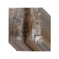 thumbnail image 1 of Cloth Napkins Set of 6 - 20x20 Inches, Brown Washable Reusable Table Napkins, Retro Oil Painting Modern Abstract Art Aesthetics Soft & Absortbent Dining Napkin for Party Wedding Hotel Restaurant, 1 of 8
