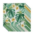 thumbnail image 1 of Cloth Napkins Set of 6 - 20x20 Inches, Green Summer Leaves Washable Reusable Table Napkins, Tropical Botanical Yellow Floral Soft & Absortbent Dining Napkin for Party Wedding Hotel Restaurant, 1 of 9
