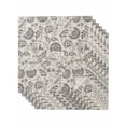 thumbnail image 1 of Cloth Napkins Set of 6 - 20x20 Inches, Grey Paisley Washable Reusable Table Napkins, Boho Flower Botanical Leaf Branch Soft & Absortbent Dining Napkin for Party Wedding Hotel Restaurant, 1 of 8
