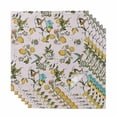 thumbnail image 1 of Cloth Napkins Set of 6 - 20x20 Inches, Pink Botanical Washable Reusable Table Napkins, Spring Floral Summer Lemon Birds Soft & Absortbent Dining Napkin for Party Wedding Hotel Restaurant, 1 of 8