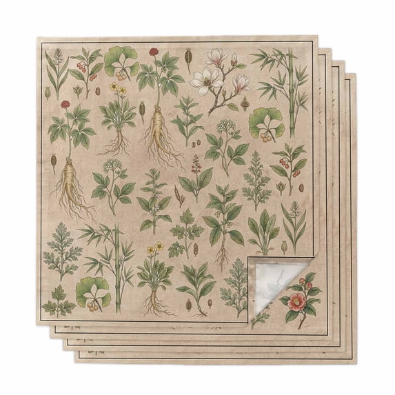 Cloth Napkins Set of 6 - 20x20 Inches, Pink Flowers Washable Reusable ...