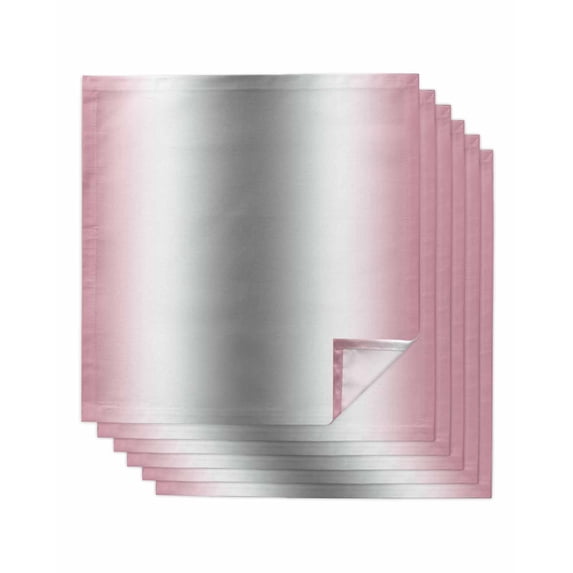 Cloth Napkins Set of 6 - 20x20 Inches, Pink Grey Washable Reusable Table Napkins, Gray Farmhouse Modern Rustic Soft & Absortbent Dining Napkin for Party Wedding Hotel Restaurant