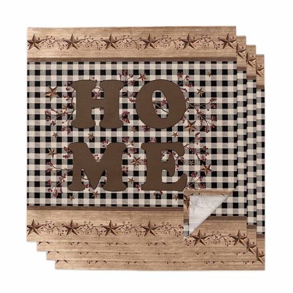 Cloth Napkins Set of 6 - 20x20 Inches, Purple Flowers Washable Reusable ...