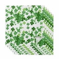 thumbnail image 1 of Cloth Napkins Set of 6 - 20x20 Inches, St. Patrick's Day Washable Reusable Table Napkins, Spring Green Lucky Four-leaf Grass Soft & Absortbent Dining Napkin for Party Wedding Hotel Restaurant, 1 of 8