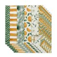 thumbnail image 1 of Cloth Napkins Set of 6 - 20x20 Inches, Yellow Lemons Washable Reusable Table Napkins, Summer Botanical Green Leaves Fruits Striped Soft & Absortbent Dining Napkin for Party Wedding Hotel Restaurant, 1 of 9