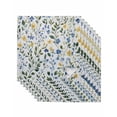 thumbnail image 1 of Cloth Napkins Set of 8 - 20x20 Inches, Blue Yellow Floral Spring Washable Reusable Table Napkins, Summer Pastoral Botanical Green Soft & Absortbent Dining Napkin for Party Wedding Hotel Restaurant, 1 of 8