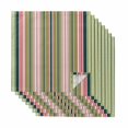 thumbnail image 1 of Cloth Napkins Set of 8 - 20x20 Inches, Colorful Striped Washable Reusable Table Napkins, Sage Green Pink White Vertical Lines Soft & Absortbent Dining Napkin for Party Wedding Hotel Restaurant, 1 of 9