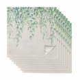 thumbnail image 1 of Cloth Napkins Set of 8 - 20x20 Inches, Eucalyptus Leaves Washable Reusable Table Napkins, Sage Green Summer Botanical Weeping Rustic Soft & Absortbent Dining Napkin for Party Wedding Hotel Restaurant, 1 of 8