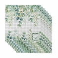 thumbnail image 1 of Cloth Napkins Set of 8 - 20x20 Inches, Eucalyptus Leaves Washable Reusable Table Napkins, Summer Botanical Soft & Absortbent Dining Napkin for Party Wedding Hotel Restaurant, 1 of 8